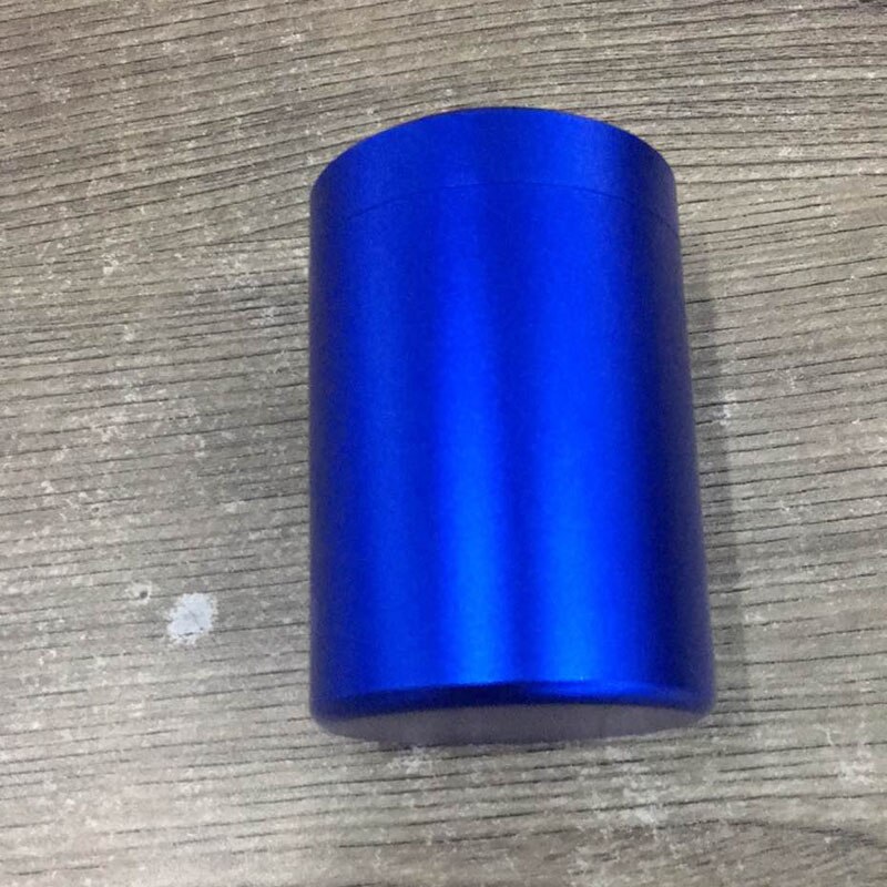 1 contenedor hermético a prueba de olores, contenedor de aluminio Para hierbas, té, lata sellada de Metal, tarros, contenedores de té: Azul
