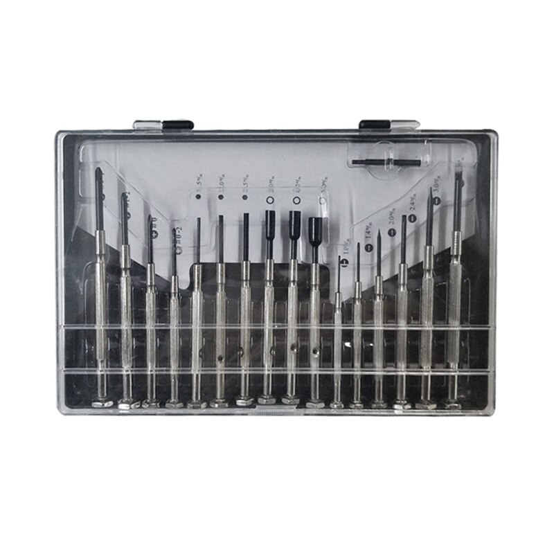 16 -delige professionele horloge reparatieset voor horloges, brillen, mobiele telefoons, precisie schroevendraaiers, horlogemaker gereedschap