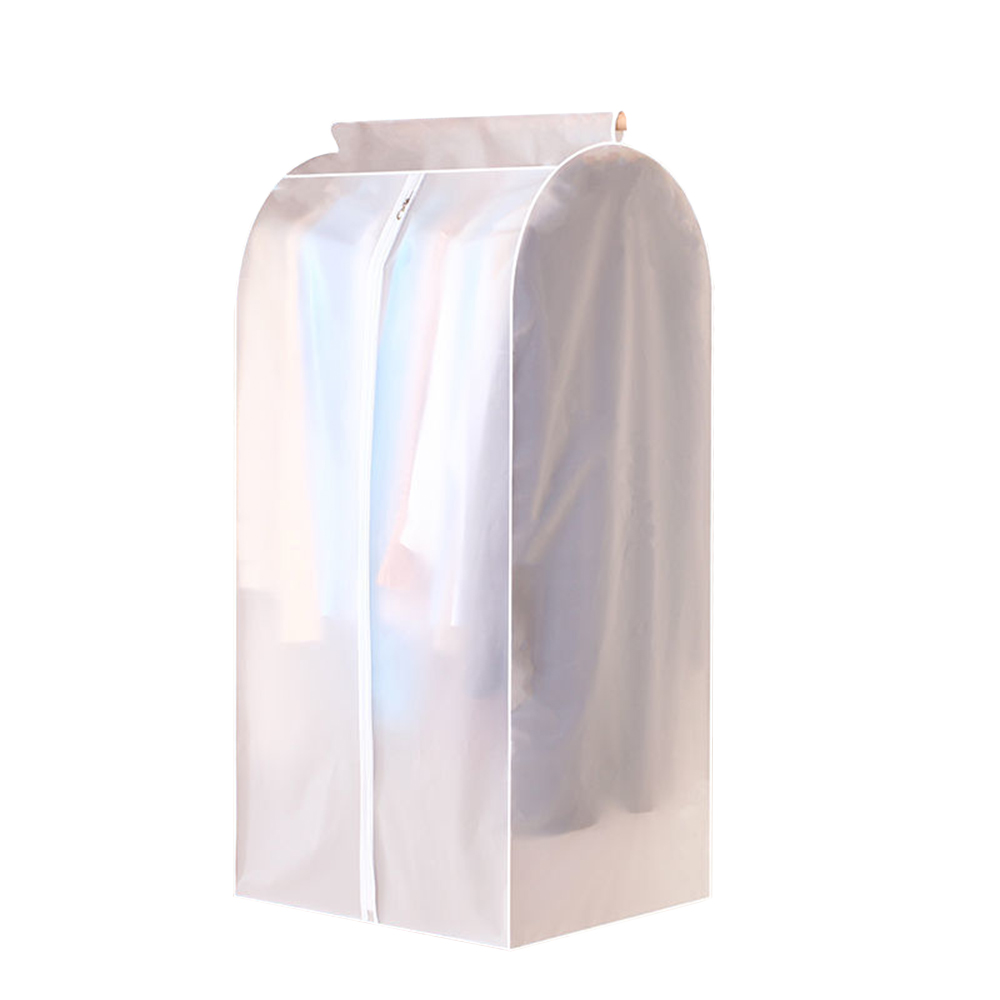 3D Zipper Dust Clothes Cover Wardrobe Storage Bag Translucent Waterproof Suit Coat Protector Storage Bag Closet Hangers Storager: 60x50x120cm