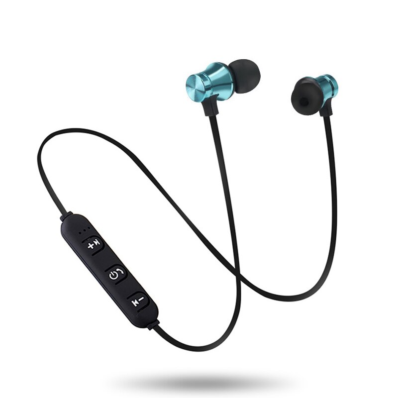 Voor Samsung Galaxy A9 A7 A8s A8 A3 A5 A6 Plus A20e A20 A80 A70 A60 A50 A40 A30 A10 oortelefoon Bluetooth Hoofdtelefoon Draadloze Headset: Blauw