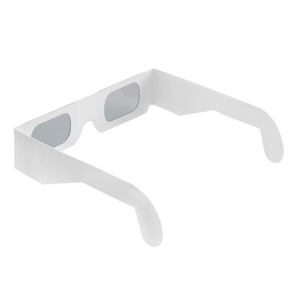 10pcs Chromadepth Paper 3d Glasses,White Cardboard 3D Chroma Depth Glasses Can be Insert to Books and Magazines For Schools