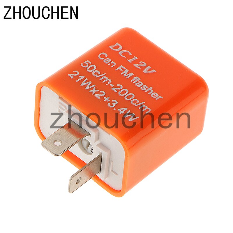 12V Speed Adjustable 2-Pin LED Flasher Relay Motorbike Turn Signal Indicator