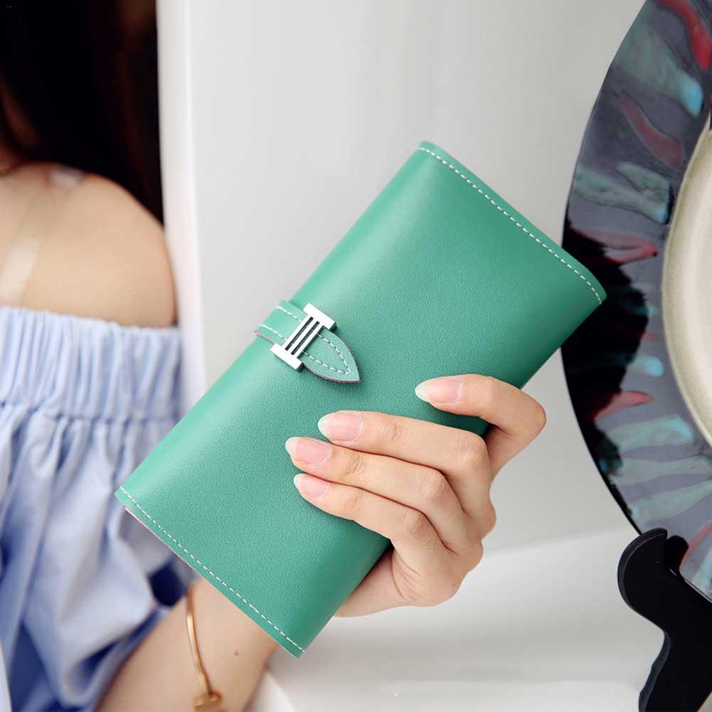 Frauen Koreanischen Stil Kupplung Taschen Große-Kapazität Multi Karte Feste Farbe Lange Brieftasche Abend Kupplungen Handtasche Tasche Mädchen geldbörse