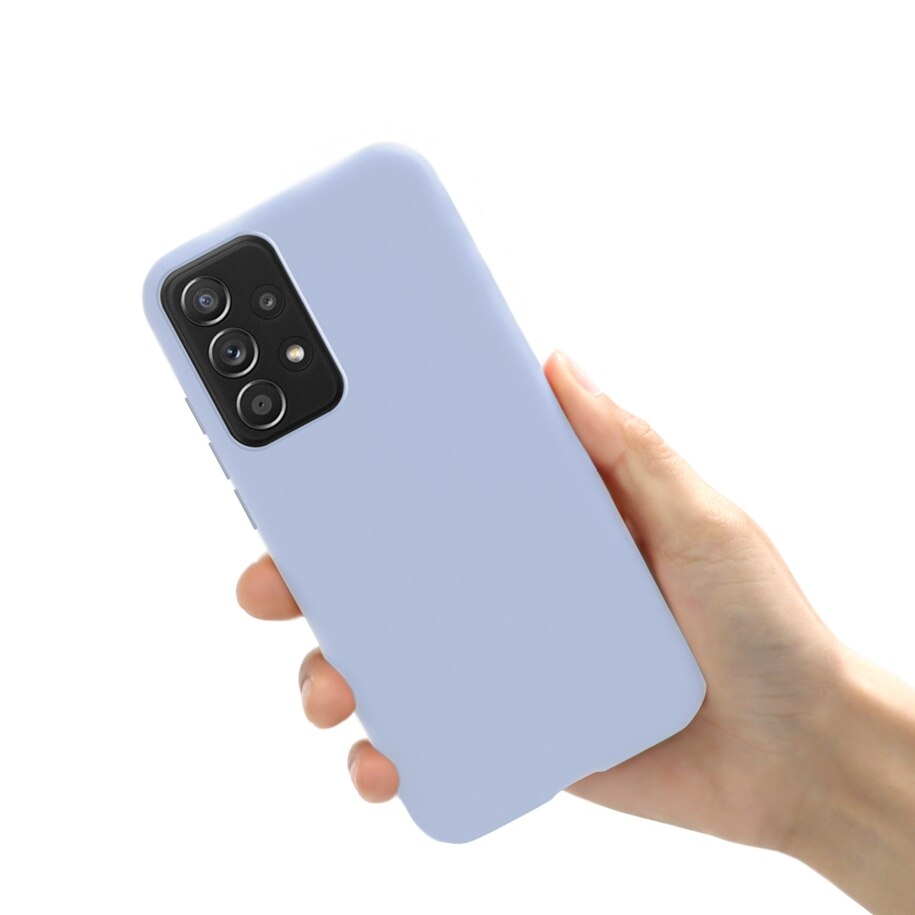 Para samsung galaxy a33 5g caso silicone líquido à prova de choque pára-choques em samsung a33 5g 2022 a 33 galaxy ya33 capa de proteção saco macio: Purple