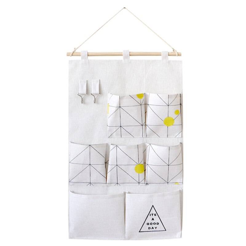 Hanging Storage Bag Durable Pocket Organizer Hanging Wardrobe Organizer Foldable Hanging Bag for Sundries Cosmetics: 7Pokets Style3