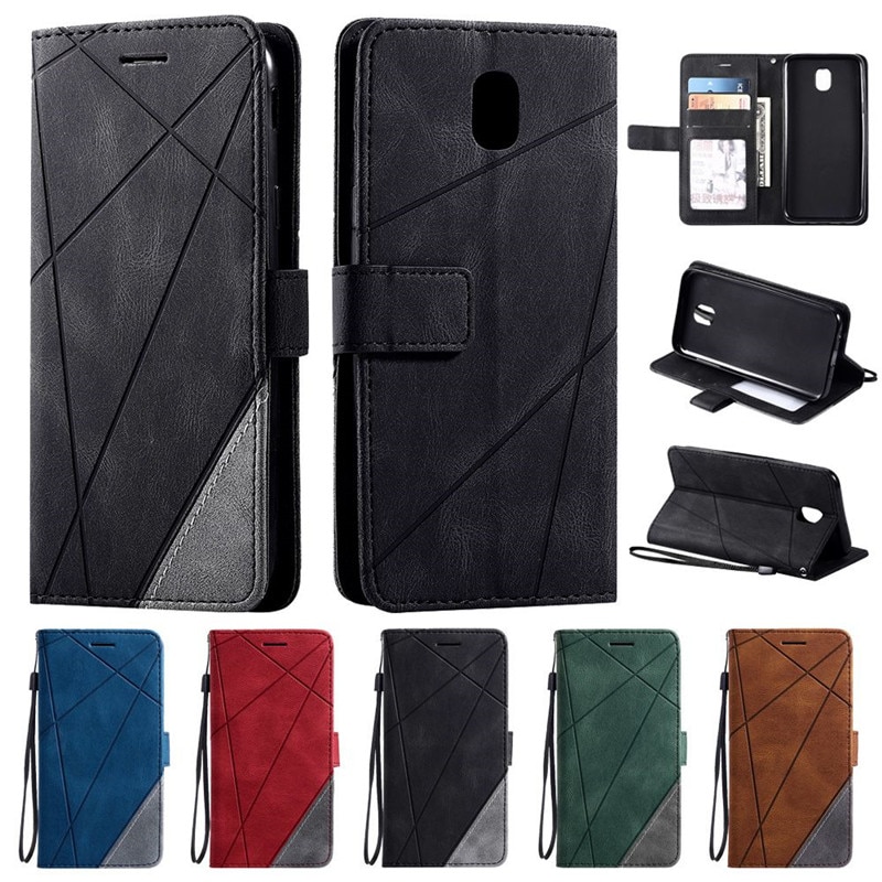 Skórzane etui na Coque Samsung Galaxy J5 2017 przypadku portfel odwróć pokrywa dla Fundas Samsung J3 J5 J7 2017 J 3 2016 przypadki telefonów