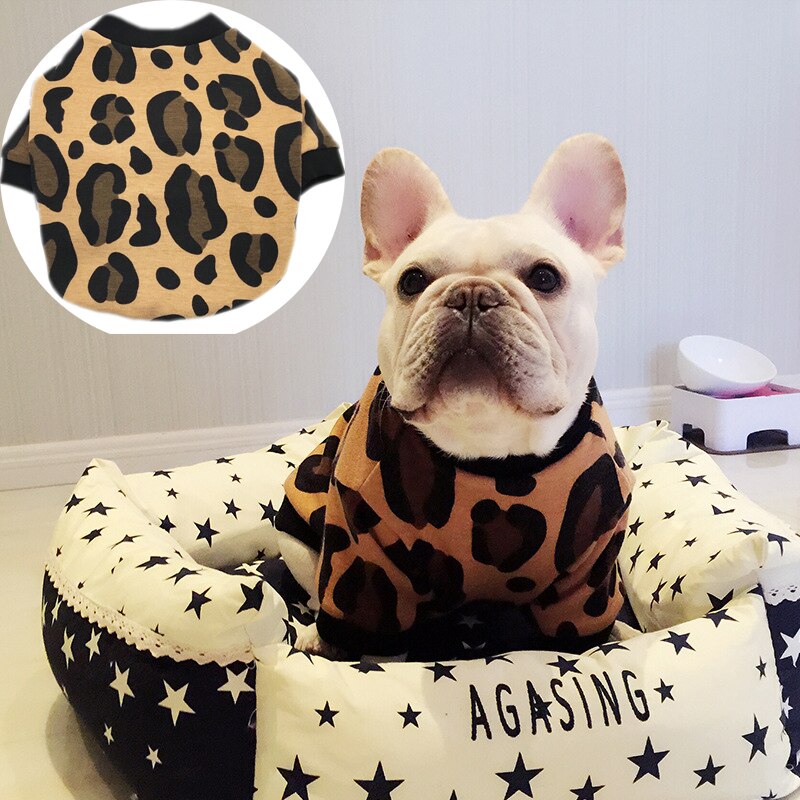 brand Soft Leopard print Pet Dog Clothes Coat Costume Yorkshire Chihuahua Dog Clothing Small Puppy Dog Coat