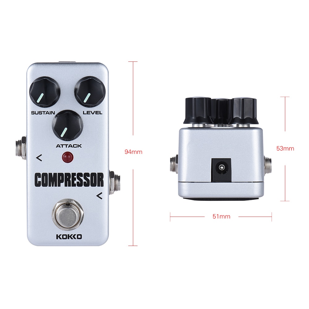 KOKKO FCP2 Electric Guitar Pedal Mini Compressor Fffects Pedal Portable Guitar Effect Pedal Guitar Accessories