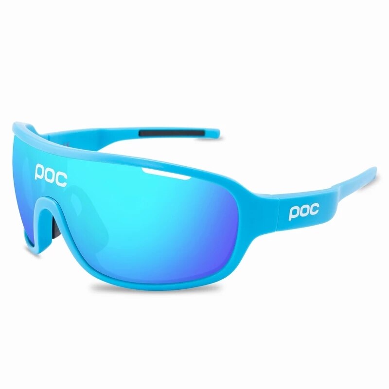 4 Set di lenti POC occhiali da ciclismo sport all'aria aperta occhiali uomo donna occhiali da bicicletta polarizzati MTB Road Bike occhiali da moto