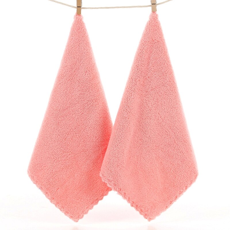 2 Stuks Zakdoek Baby Gezicht Hand Baden Handdoek Baby Gezicht Handdoek Veeg Doek 54DA: Roze