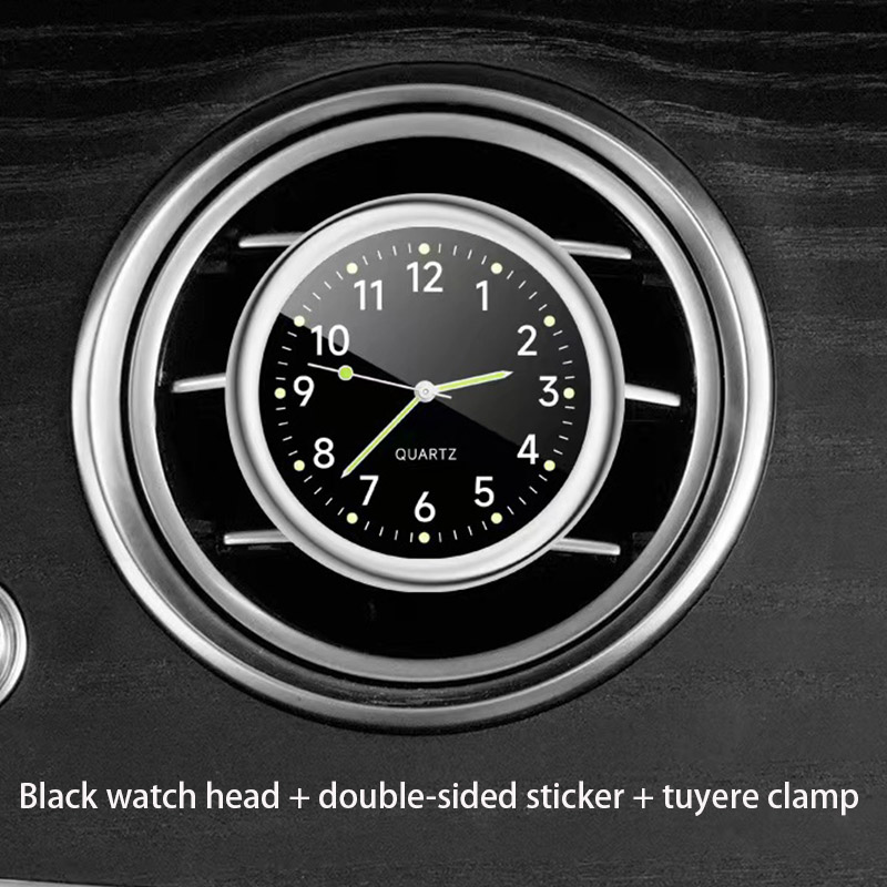 Autopasta klok Auto Digitaal elektronisch horloge Autohorloge 40 Quartz horloge Hoofduitgang Decoratie Creatieve autobenodigdheden: Blauw
