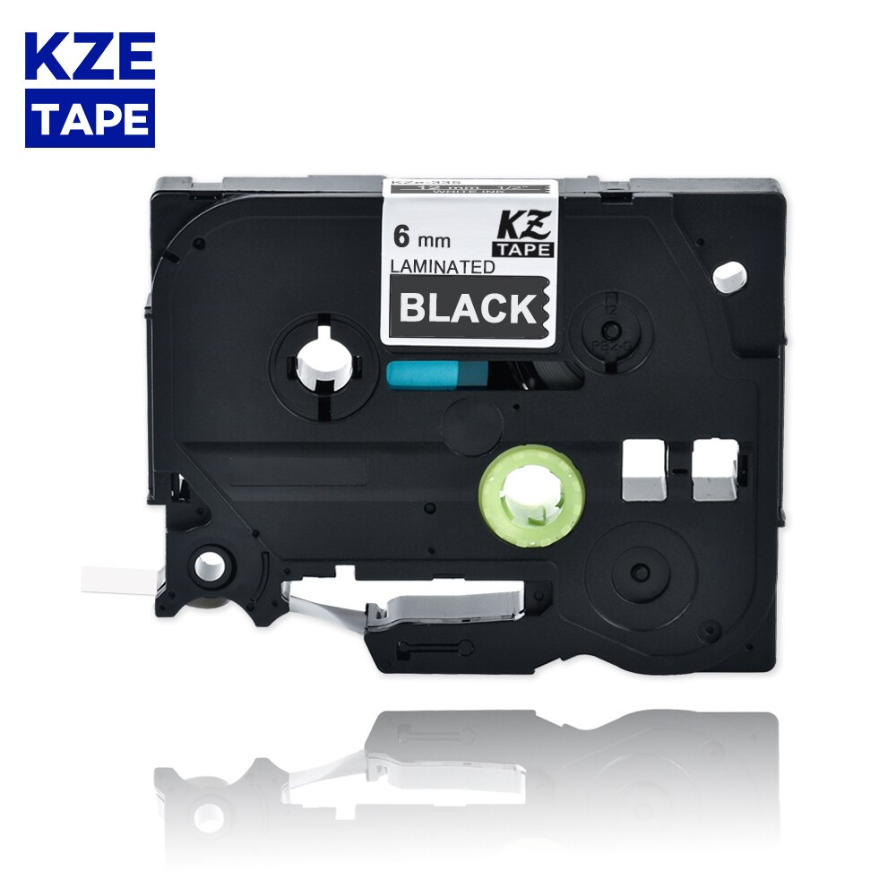 6mm Tze315 White on Black Laminated Label Tape Cassette Cartridge label ribbon tze tape Tze-315 tze 315 tze315 for P-touch PT: Default Title