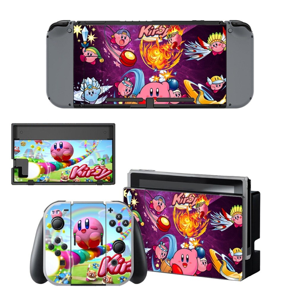 Gioco Kirby Autoadesivo Della Pelle del vinile per NintendoSwitch adesivi skin per Nintend Interruttore NS Console e Joy-Con Controller