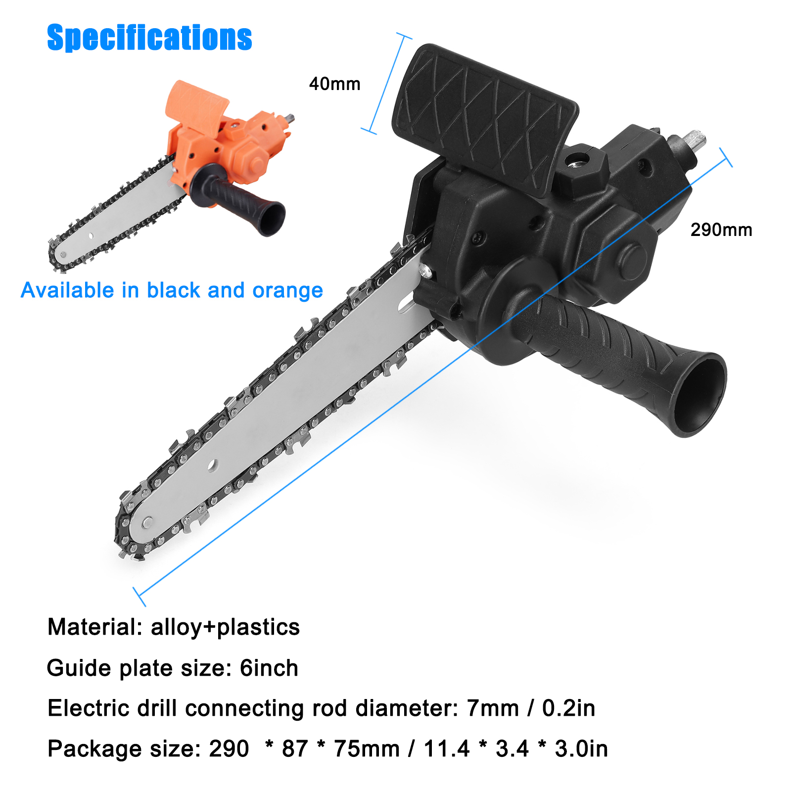 Z30 6 Inch Electric Drill Modified To Electric Chainsaw Tool Attachment Electric Chainsaws Accessory Practical Modification Tool