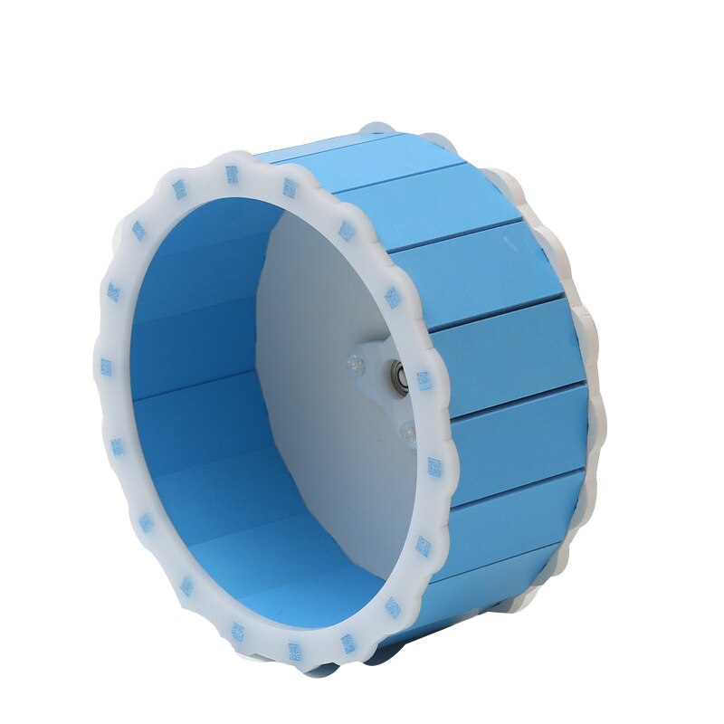 Small Pets Guinea Pig Hamster Wheel Silent roller Running Sports Round Wheel Hamster Cage Accessories Exercise Wheel for Pet Toy: BLUE Style / 23CM