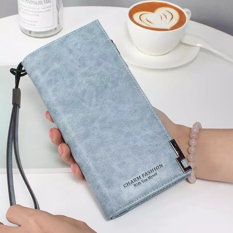 2020 kobiet portfel opaska skórzana szczyt damski jakości długie etui na karty kredytowe organizator torebka panie sprzęgła portfel Carteras: bule