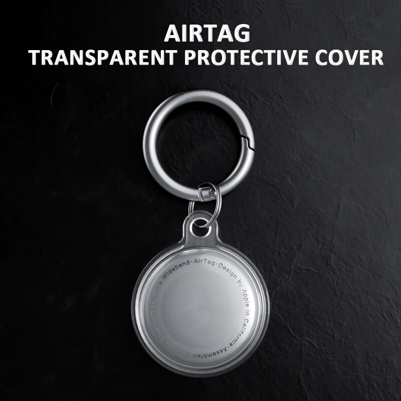 Suitable for Apple Airtags Locator Silicone Protective Sleeve Metal Ring Buckle Sports Soft Plastic Shell
