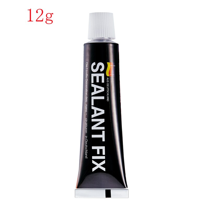 Glass Glue Polymer Metal Adhesive Sealant Fix Quick Drying Waterproof Home Kitchen Invisible Wall Mount Silicone Sealant: 12g