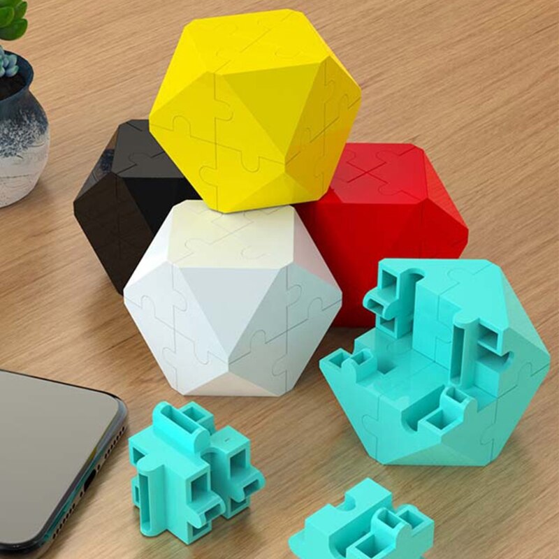 Three-dimensional Irregular Shape Magic Cube Children Puzzle Building Block Decompression Early Education Toy Kids Christmas Bir