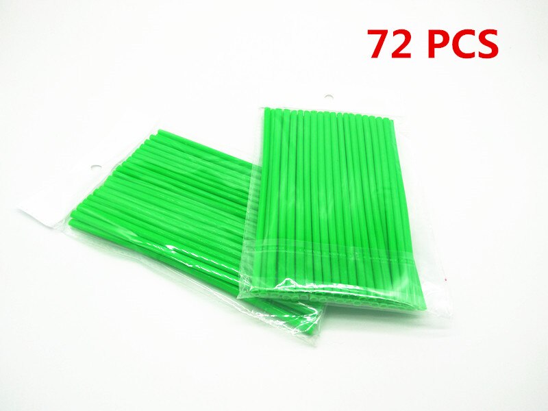72pcs Motorcycle Wheel Spoke Cover Rim Protector Wrap for KTM 250EXC-R 300XC-W 300EXC 300XC: green-72