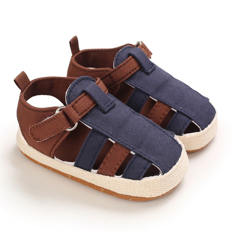 0-18M Summer Kids Baby Boys Hollow Out Sandals Non Slip Infant Soft and Breathable Walking Shoes: DL / 0-6 Months