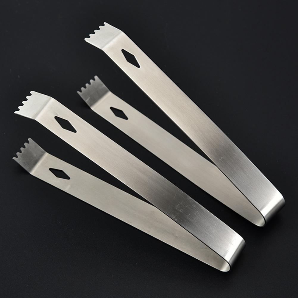 Ice Clip Ice Tong BBQ Clip Multi-use Heat-resistant Stainless Steel Home Low Temperature Resistance Ice Cube Clip for Kitchen