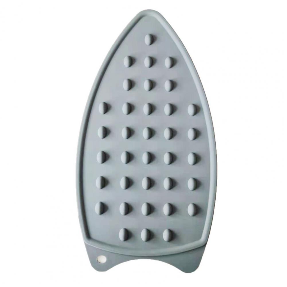 Multicolor Silicone Iron Rest Pads Mats Safe Surface Iron Coaster Stand Mat Holder Ironing Pad Insulation Boards: grey