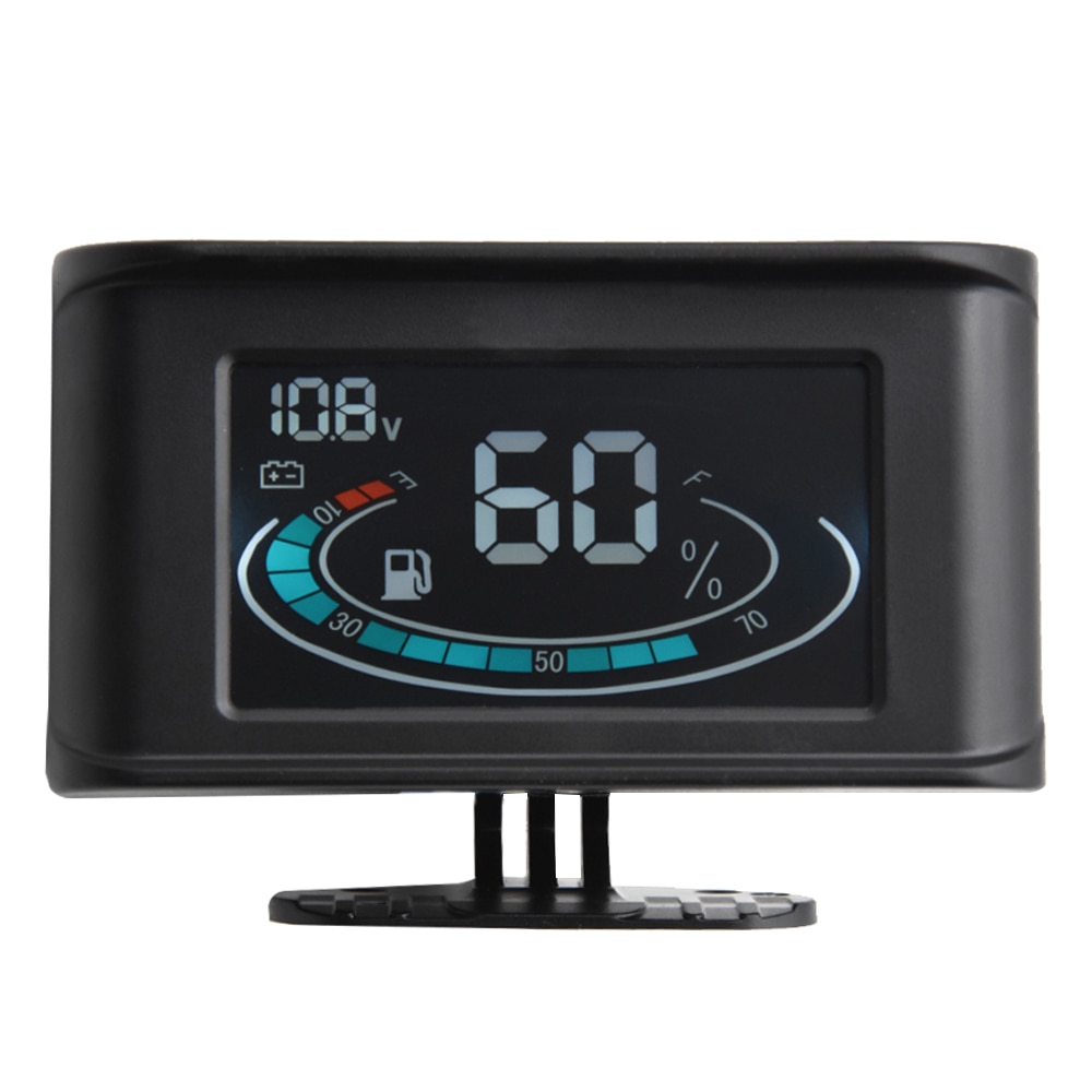 TT 1013081 4-in-1 laaddruk-display 60 mm oliedruk olietemperatuur volt meter helder glas