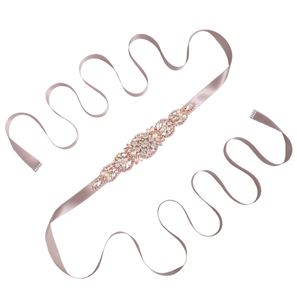 TRiXY S426 Squisito da sposa cintura di strass assetto applique da sposa cintura arrossire rosa cinghie di diamanti cintura da sposa dei telai da sposa: antico voilet