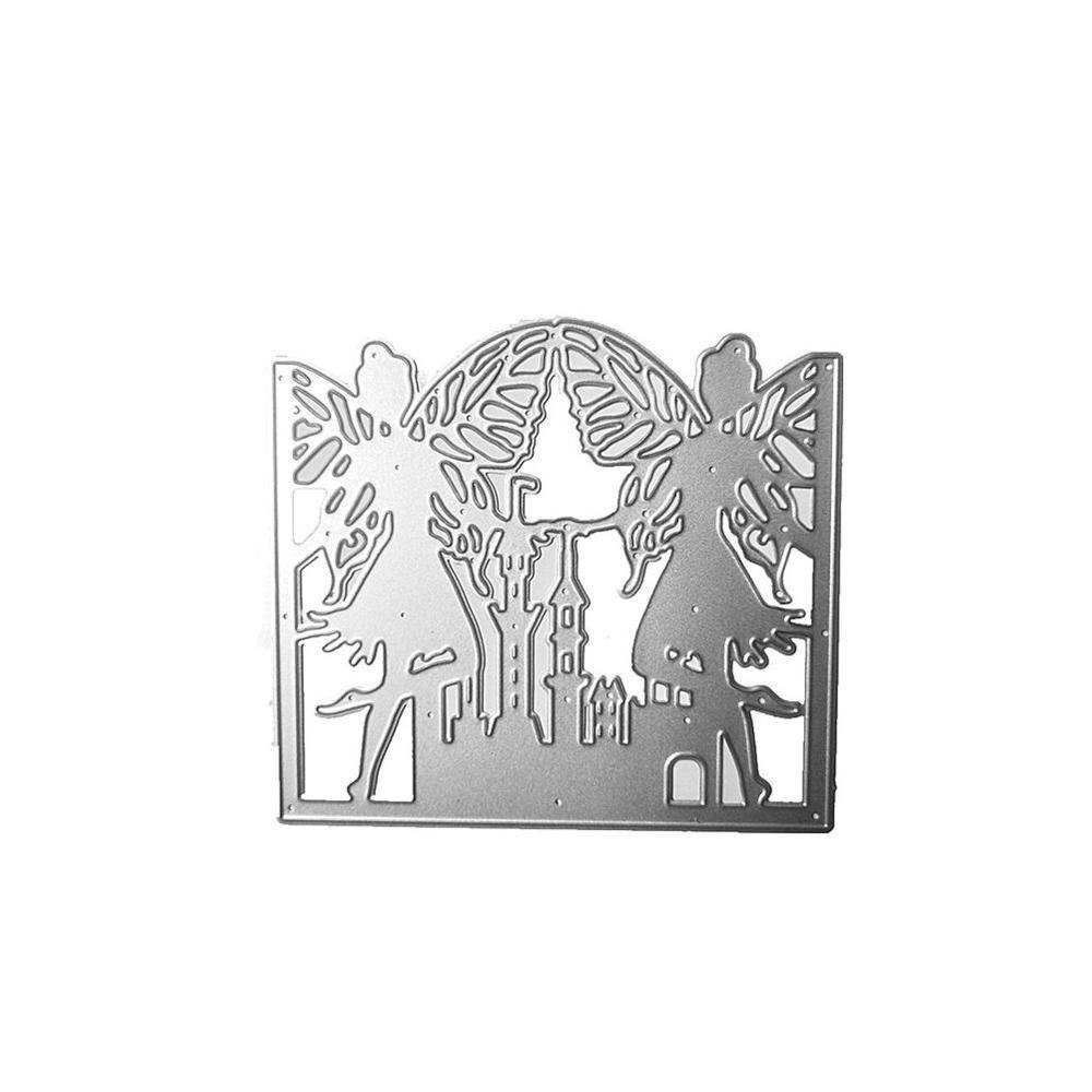 Wedding Bride and Groom Die Cuts Scrapbooking Metal Making Die Love Cuts Words Bird Dies Cutting For Card A7R8: Symmetrical Elf