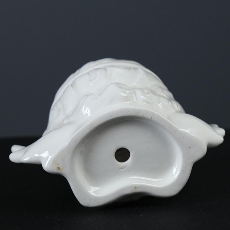 Ceramic Angel Flower Pot Cactus Wash Basin Succulent Potted Plant Flower Pot-Blue Prayer