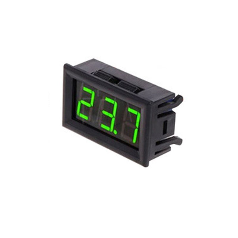 DC 5V-12V Digital LED Thermometer -50 ~ 110C degree Embedded Car Incubator Temperature Panel Meter Monitor: green