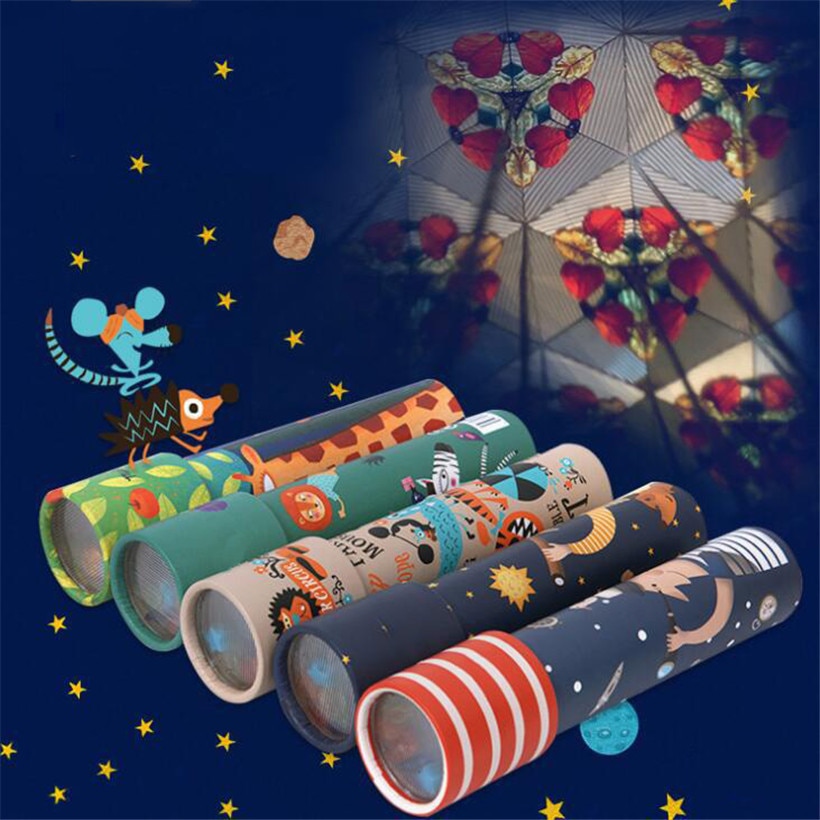 Rotating Kaleidoscope Imaginative Cartoon Children Interactive Magic Classic Educational Toys for Kids as