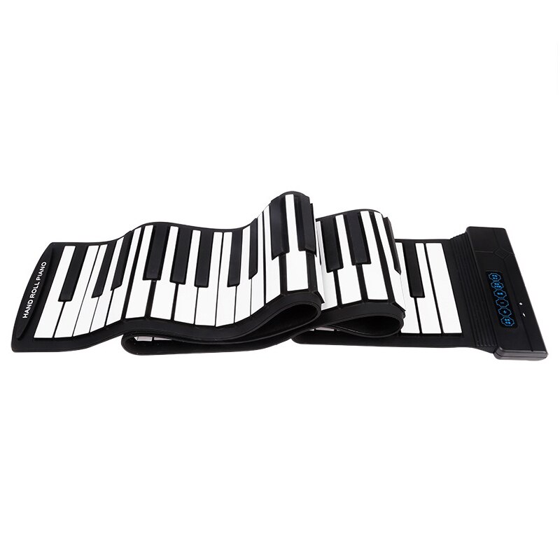 Flexibele 88- toetsen usb flexibele oprolbare oprolbare elektronische piano toetsenbord met batterij
