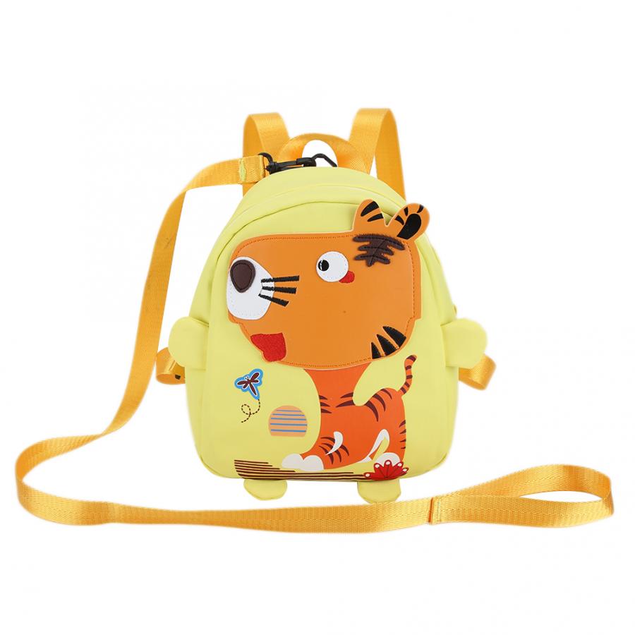 Baby Safety Harness Anti-lost Backpack Strap Keeper Shoulder Bag Cute Cartoon Activity Safety Boys Girls Schoolbag Harnesses: Yellow