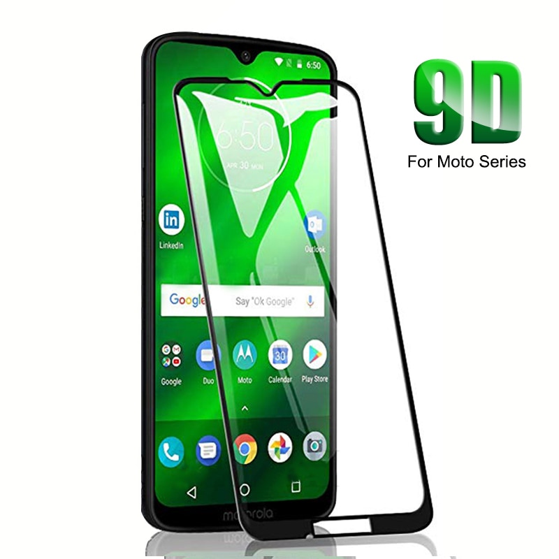 9D Verre Trempé Courbé pour moto g 6 g7 play plus puissance e5 e4 p30 note protecteur verre sur moto g 7 plus protecteur d'écran film