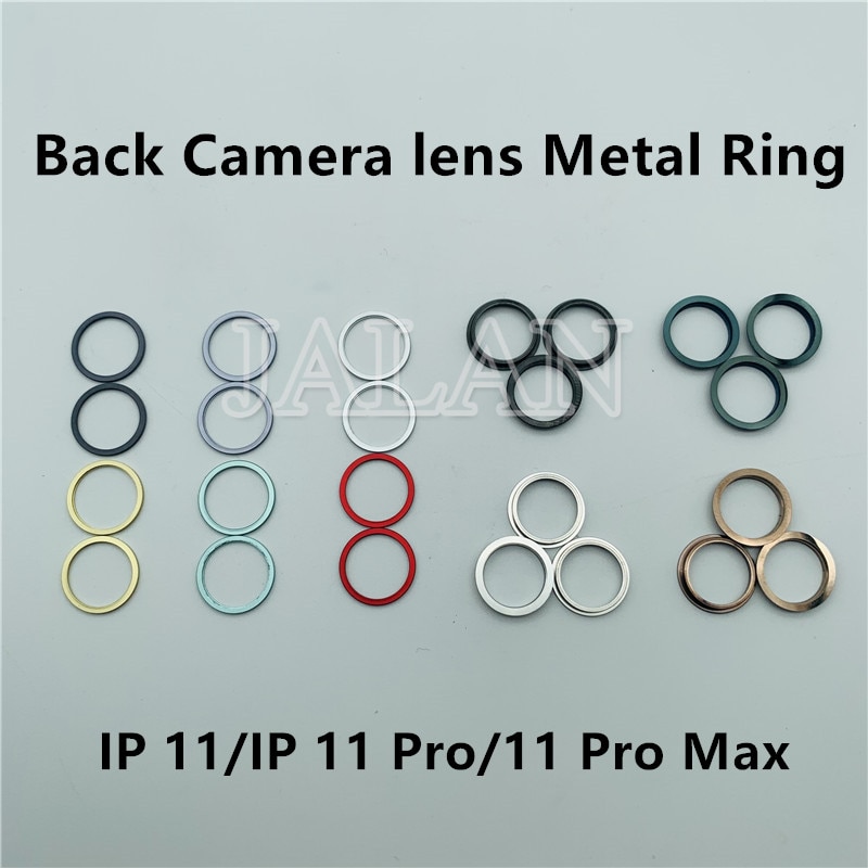 iPhone 11 Pro Max Camera Lens Bezel - Metal Replacement Ring for Back Cover Repair