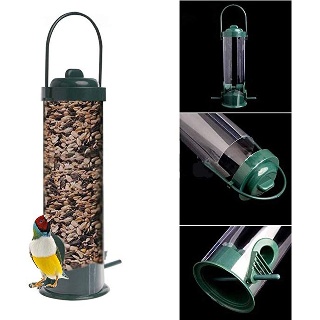 Fuglefoder udendørs hængende mesh fodring transportable vilde fugle holder produkter have park træ container til haven gård indretning