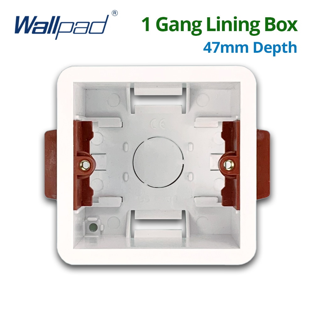 1 Gang Trockenen Futter Kasten Für Gipskarton Trockenbau Plasterboad 47mm Tiefe Zauberstab Schalter 86 Typ Kasten Steckdose kassette