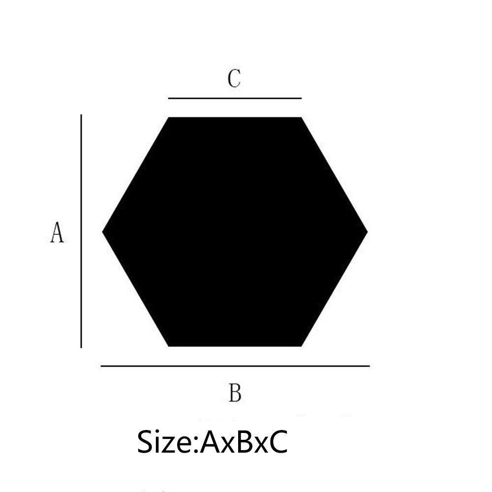 Mirror Stickers 3d Hexagon Mirror Sticker Crystal Wall Paper Wall Decal Living Room Bathroom Decoration Diy Art Wall Decor#y30