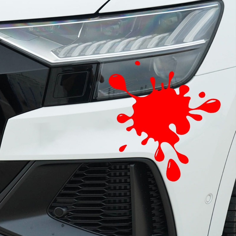 Stain Imprint Car Stickers Interesting Scratch Blocking Vinyl Decals Car Door Glass Bumper Decorative Stickers Car Part