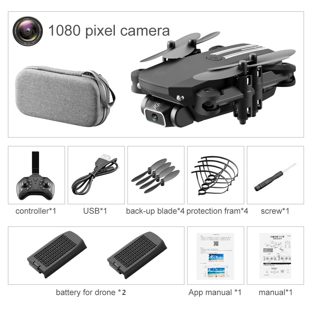 Mini Drone Per Dropshipping: 1080P Black 2B Bag