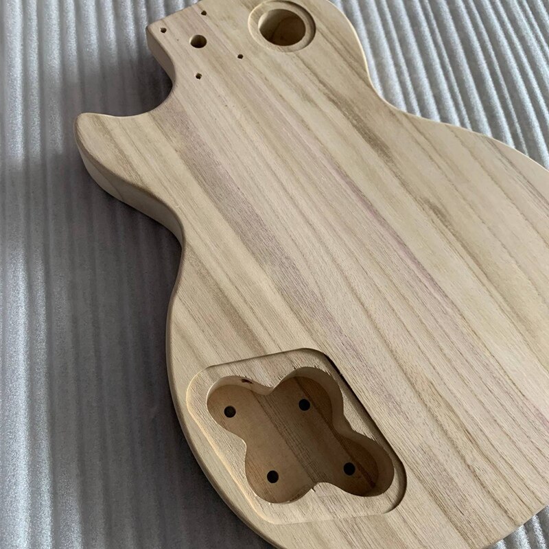 Corps de guitare électrique en bois, inachevé, fait à la main en noyer, pièce de remplacement