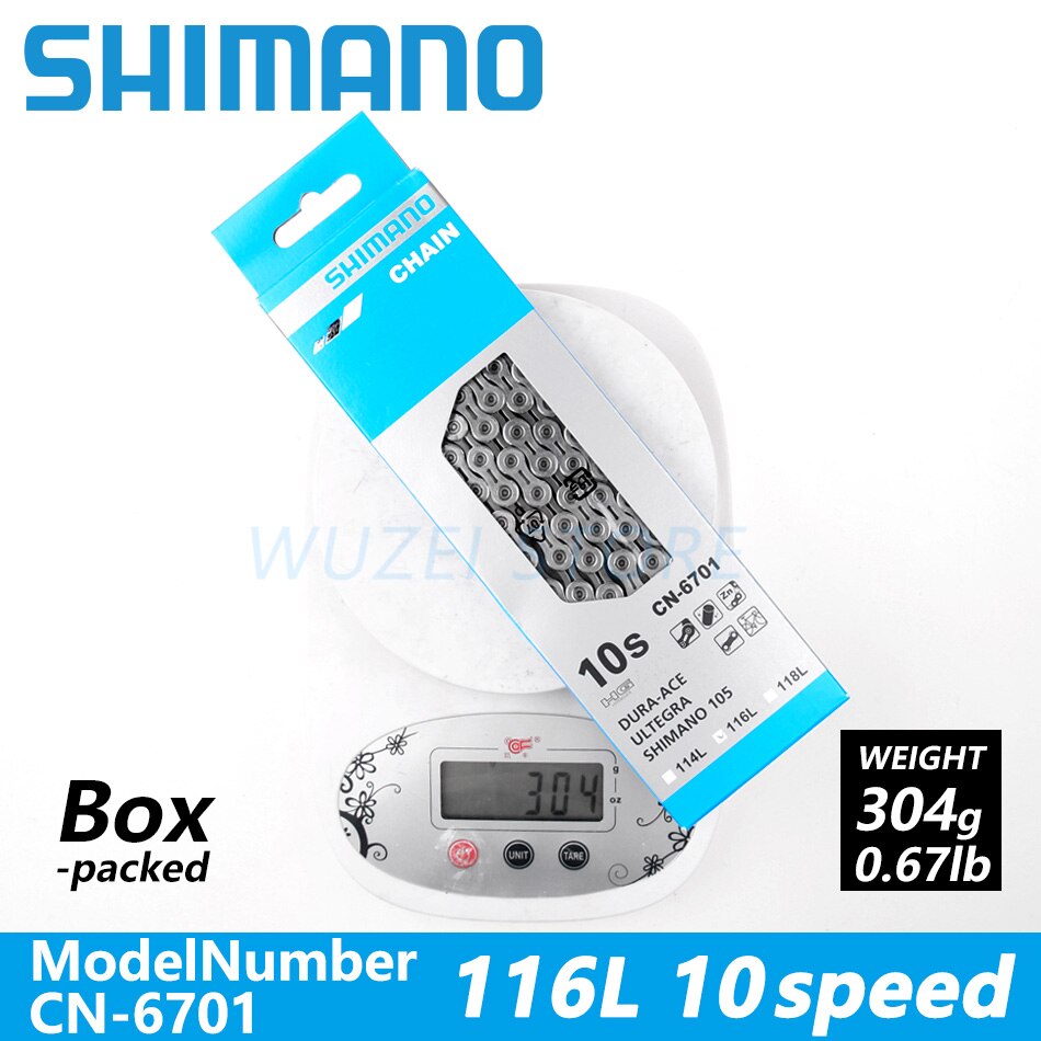 SHIMANO-cadenas de 8/9/10/11/12 velocidades, HG40, HG50, HG53, HG93, HG54, HG95, 4601, HG601, HG701, HG901, 112/116/118 eslabones: 10S 6701 116L Boxed