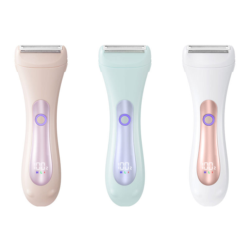 Elektrischer Körperhaarschneider – Leistenschneider für Männer – Bikini-Trimmer für Frauen – Nass-/Trockenrasierer, Friseur, wasserdichter Hygienetrierer