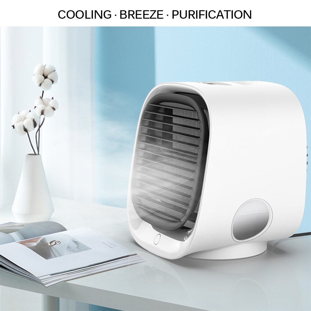 Air Conditioner Air Cooler Humidifier Purifier Portable Home Office Office 3 Speed Desktop Silent Cooling Fan Air Conditioner