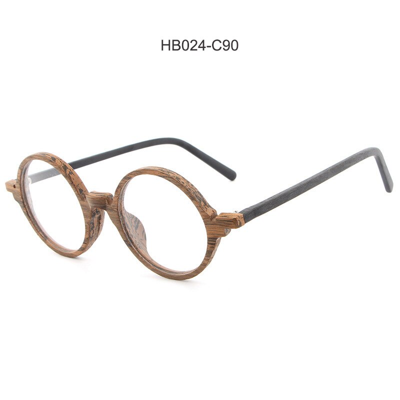HDCRAFTER-montures de lunettes de Prescription, Grain de bois, monture optique pour myopie, avec lentille transparente, pour hommes et femmes, montures pour lunettes: HB024-C90