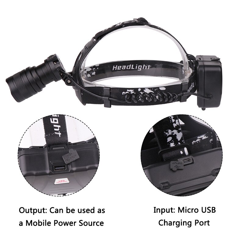 Z20 Litwod 2608 32W chip XHP70 Headlight 32000lum powerful Led headlamp zoom head lamp flashlight torch Lantern Head light