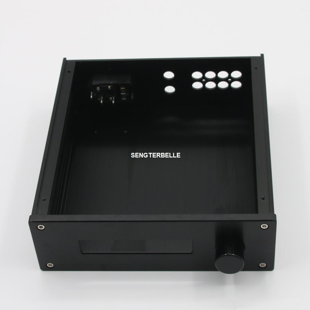 Full Aluminum Preamplifier Chassis 2207 Black Preamp Box VFD Display 220x72x230MM