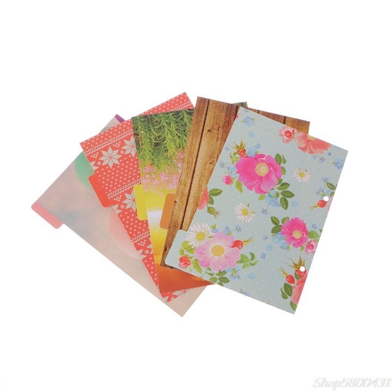 5 uds. Accesorios divisores de flores para Dokibook cuaderno planificador A5 A6 página interior O21 20